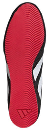 Adidas Box Hog 4 Boxing Boots - Black/White/Ruby