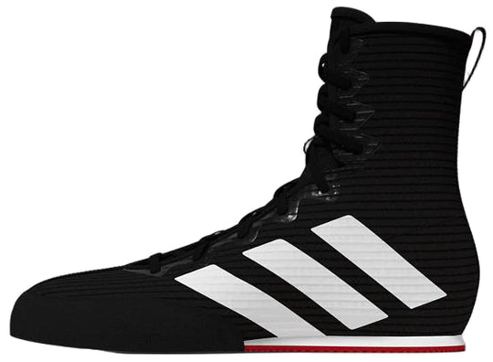 Adidas Box Hog 4 Boxing Boots - Black/White/Ruby