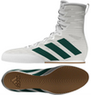 Adidas Box Hog 4 Boxing Boots - White/Green/Black
