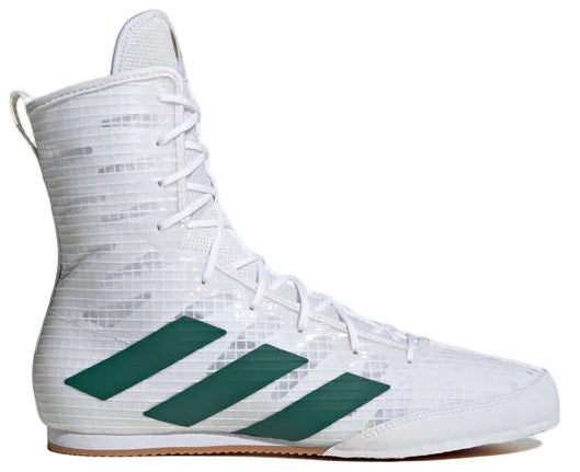 Adidas Box Hog 4 Boxing Boots - White/Green/Black