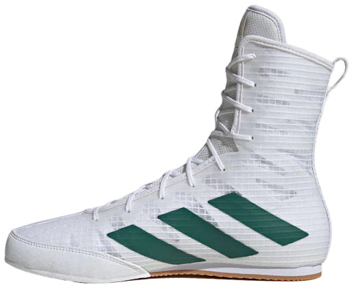 Adidas Box Hog 4 Boxing Boots - White/Green/Black