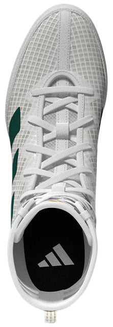 Adidas Box Hog 4 Boxing Boots - White/Green/Black