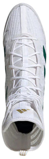 Adidas Box Hog 4 Boxing Boots - White/Green/Black