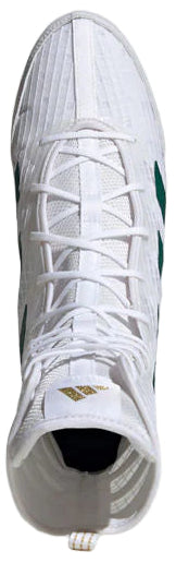 Adidas Box Hog 4 Boxing Boots - White/Green/Black