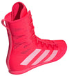 Adidas Box Hog 4 Boxing Boots - Red/Metallic/Black