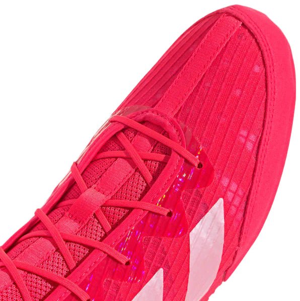 Adidas Box Hog 4 Boxing Boots - Red/Metallic/Black