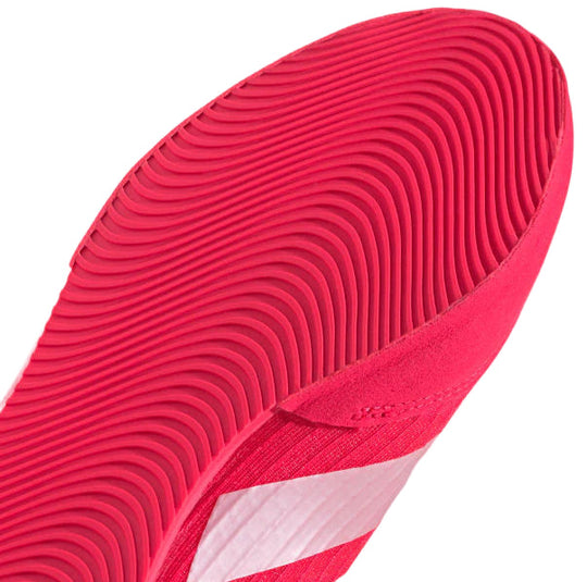 Adidas Box Hog 4 Boxing Boots - Red/Metallic/Black