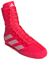 Adidas Box Hog 4 Boxing Boots - Red/Metallic/Black
