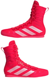 Adidas Box Hog 4 Boxing Boots - Red/Metallic/Black