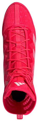 Adidas Box Hog 4 Boxing Boots - Red/Metallic/Black