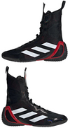 Adidas Speedex Ultra Boxing Boots - Black/White/Ruby