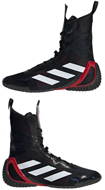 Adidas Speedex Ultra Boxing Boots - Black/White/Ruby