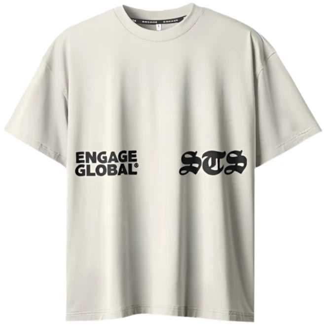 Engage Set The Standard Oversized Training Tee - Off-White