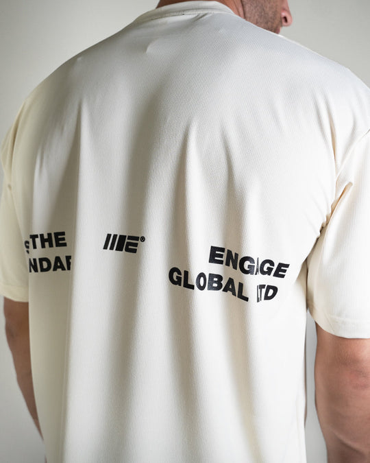 Engage Set The Standard Oversized Training Tee - Off-White