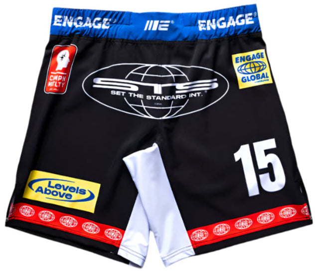 Engage Racer MMA Grappling Shorts - Black