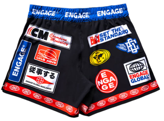 Engage Racer MMA Hybrid Shorts - Black