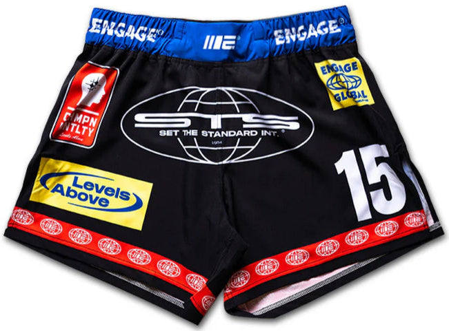 Engage Racer MMA Hybrid Shorts - Black