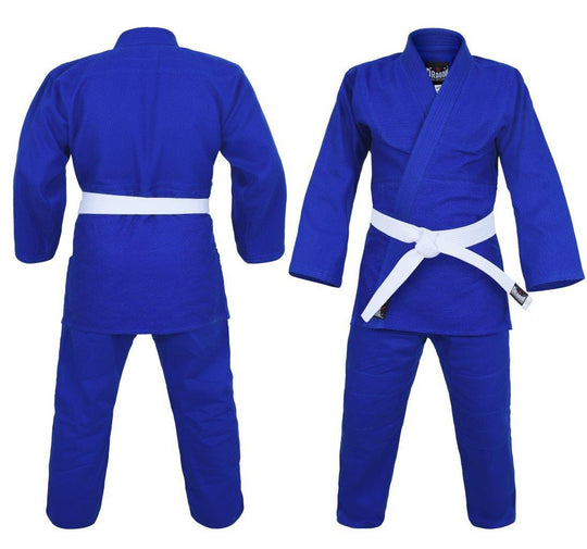 Morgan Dragon Blue 1.5 - 550Gsm - Judo Weave Uniform