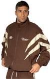 Engage Champion Mentality Track Jacket - Brown/White