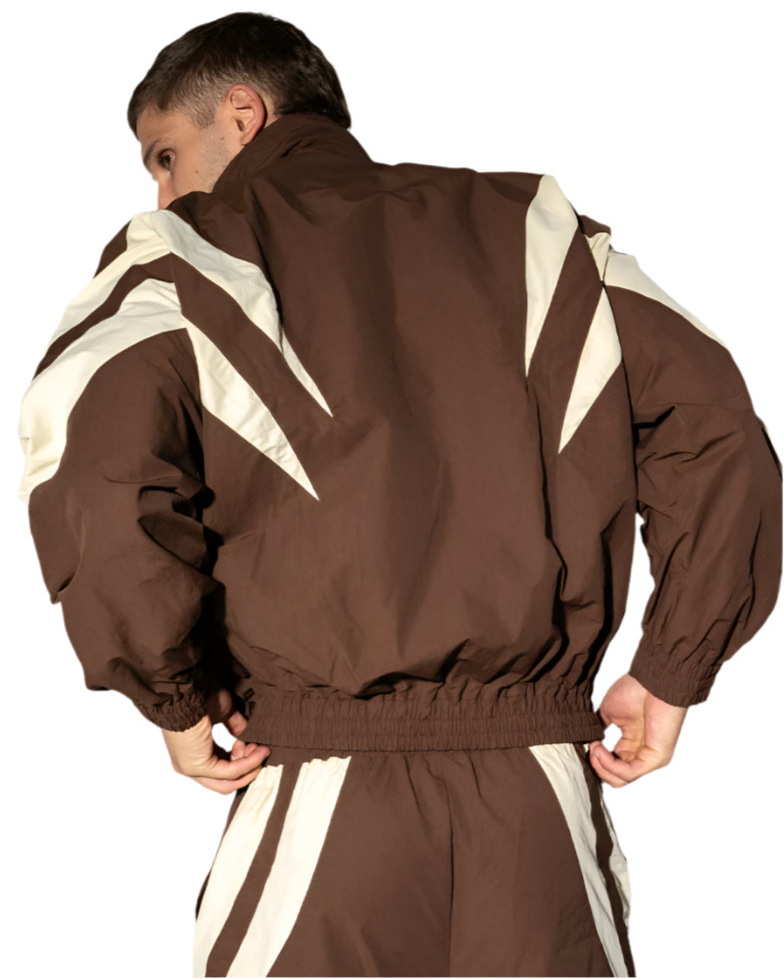Engage Champion Mentality Track Jacket - Brown/White