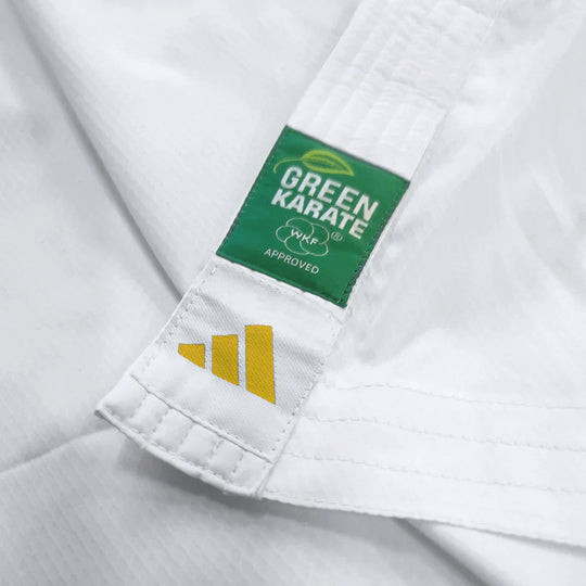 Adidas Adilight Primegreen Karate Uniform - Gold Stripes