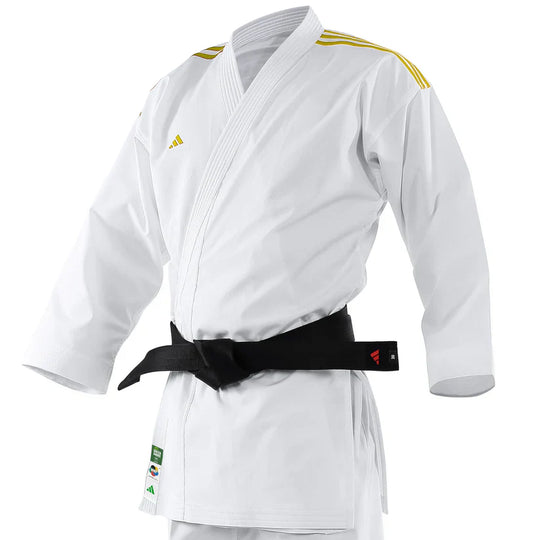 Adidas Adilight Primegreen Karate Uniform - Gold Stripes