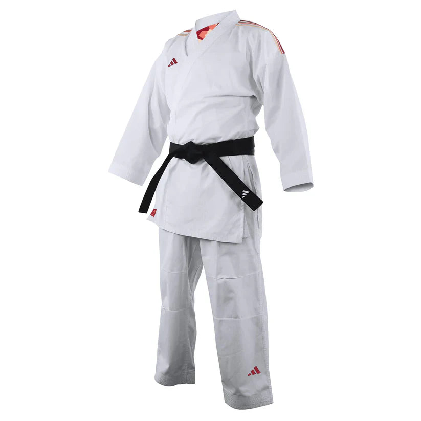 Adidas Karate Kumite Fighter Karate Uniform - Red Stripes