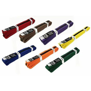 Morgan Yamasaki Coloured Martial Arts Belts - With Black Stripe
