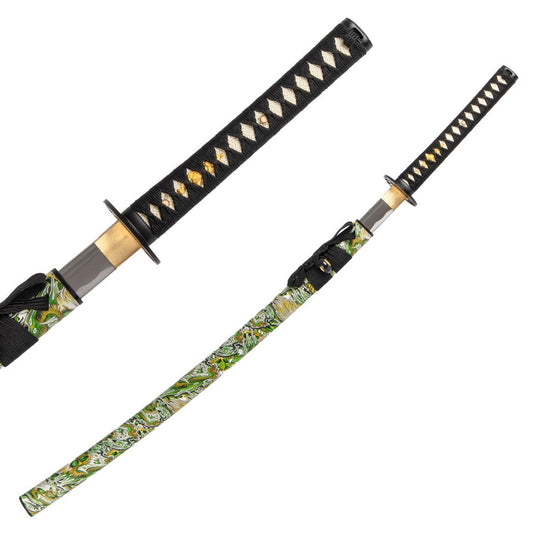 SMAI Katana - Medium Carbon Emerald Dragon