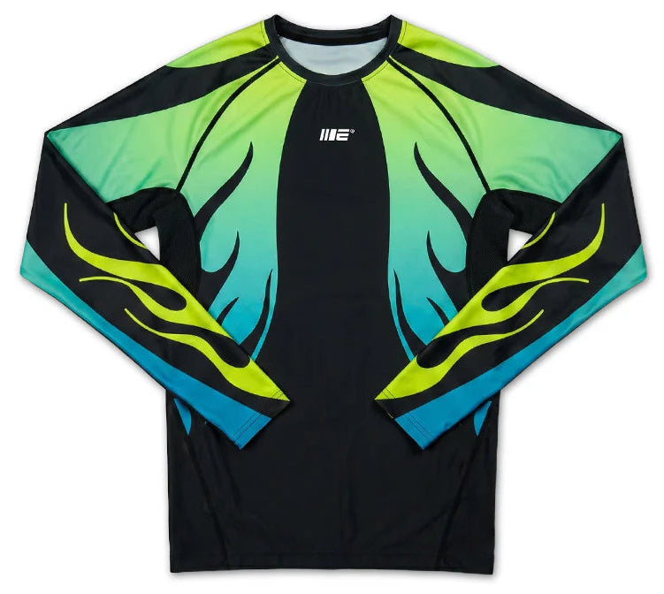Engage Nebula Long Sleeve Rash Guard - Blue