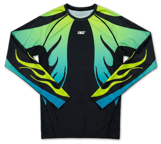 Engage Nebula Long Sleeve Rash Guard - Blue