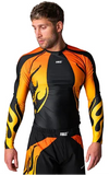 Engage Nebula Long Sleeve Rash Guard - Orange