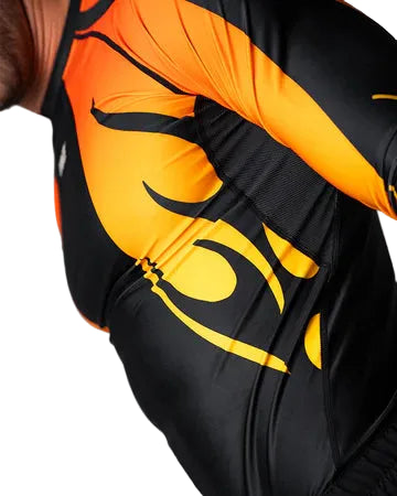 Engage Nebula Long Sleeve Rash Guard - Orange