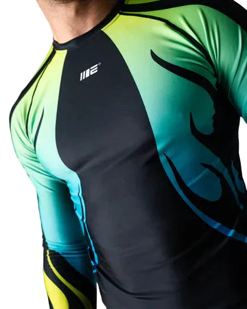 Engage Nebula Long Sleeve Rash Guard - Blue
