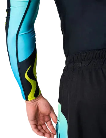 Engage Nebula Long Sleeve Rash Guard - Blue