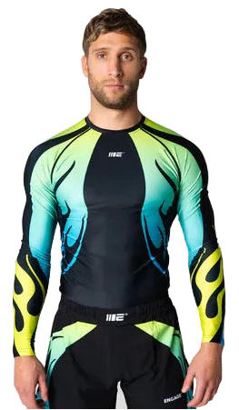 Engage Nebula Long Sleeve Rash Guard - Blue