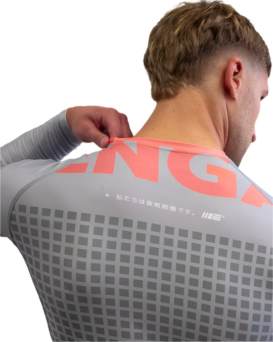 Engage Grid Tech Long Sleeve Rash Guard - Grey