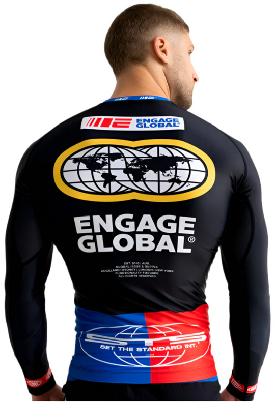 Engage Racer Long Sleeve Rash Guard - Black
