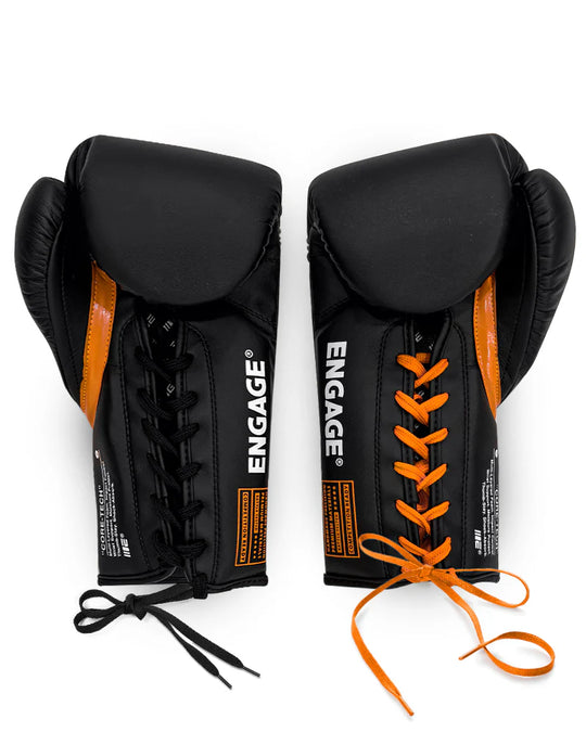 Engage W.I.P Series Boxing Gloves - Lace Up - Black