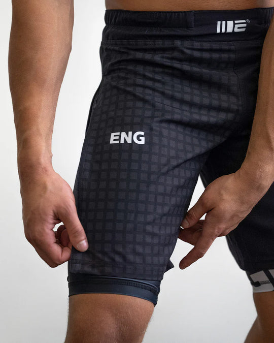 Engage Grid Tech 2-in-1 Gladiator Shorts - Black