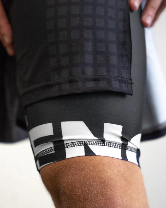 Engage Grid Tech 2-in-1 Gladiator Shorts - Black