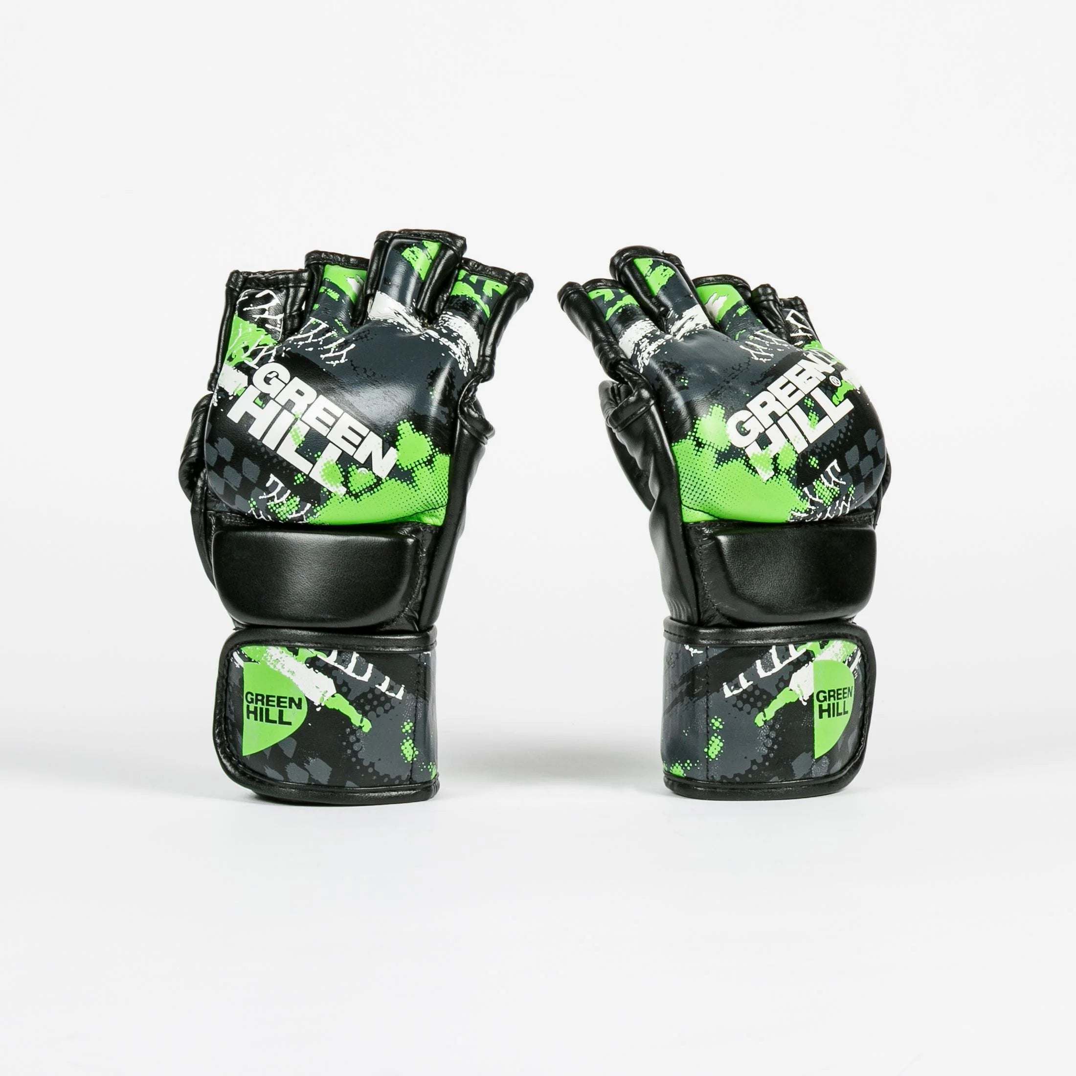 Green Hill MMA Gloves Gamma Strike - Black/Green