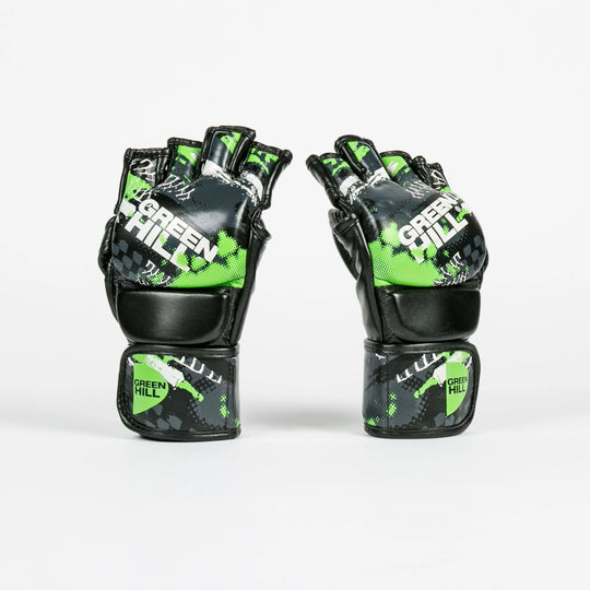 Green Hill MMA Gloves Gamma Strike Black Green