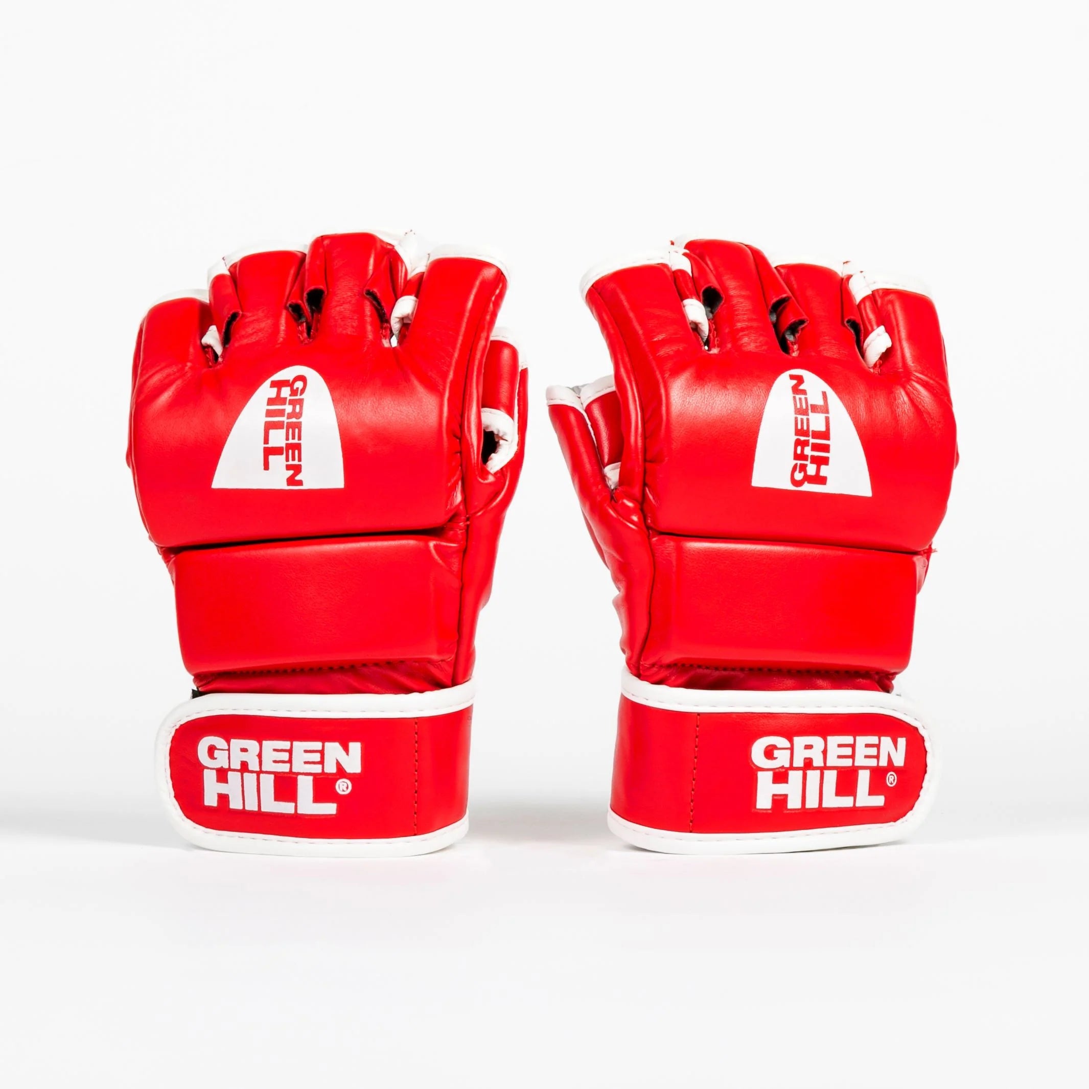 Green Hill MMA Gloves Crimson - Red