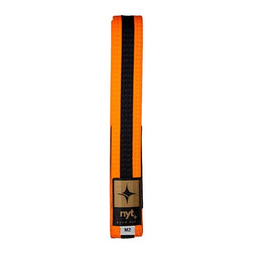 NYT Youth BJJ Gi Belt - Orange With Black Stripe