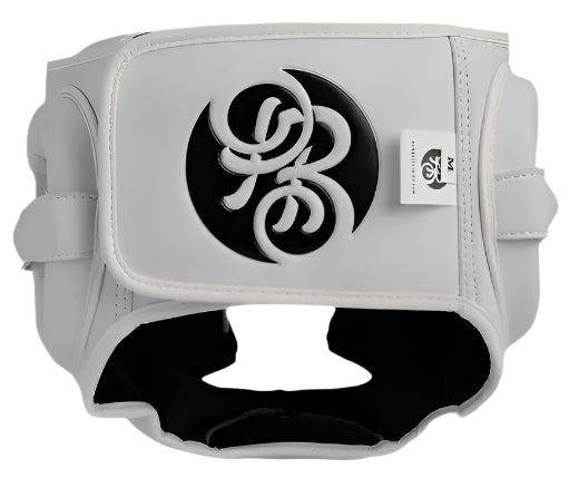 Powrbox New Tradition Headguard - Aspen - Matte White/Black