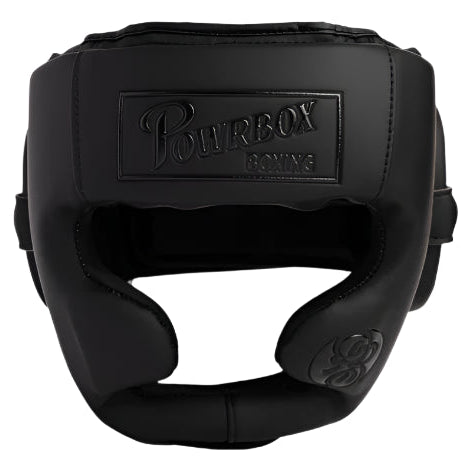 Powrbox New Tradition Headguard - Stealth - Matte Black/Black