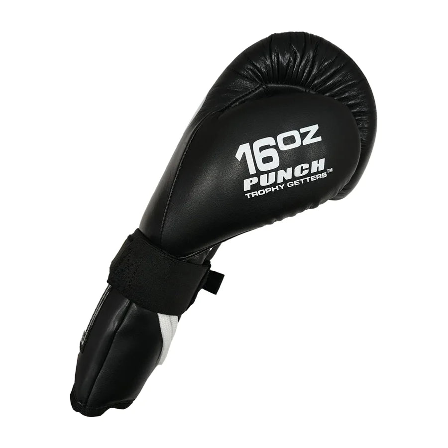 Punch Boxing Gloves - Trophy Getters® - Lace & Lock - Black