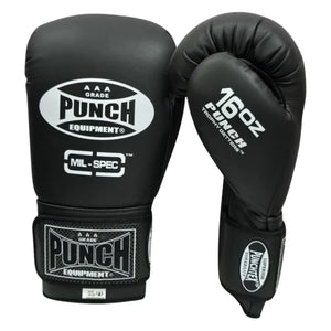 Punch Boxing Gloves - Trophy Getters® Mil Spec™ - Matt Black
