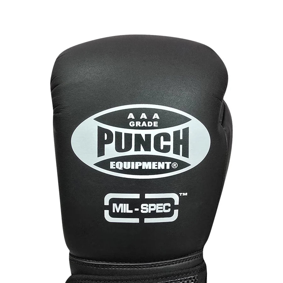 Punch Boxing Gloves - Trophy Getters® Mil Spec™ - Matt Black